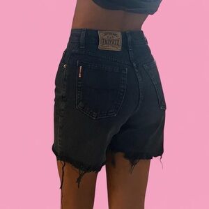 Women's Blue Navy Denim Shorts